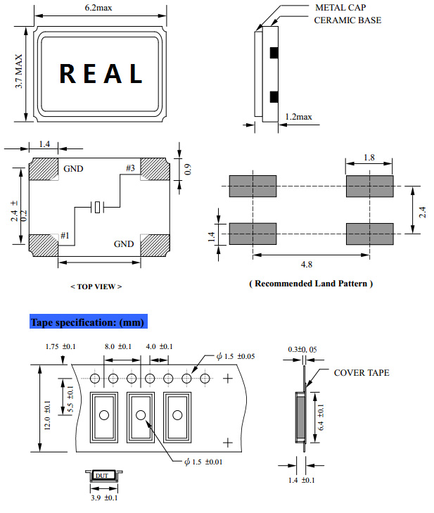 6035SMD Series Crystal Resonator