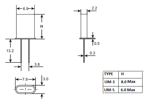 UM-1/UM-5Series Crystal Resonator